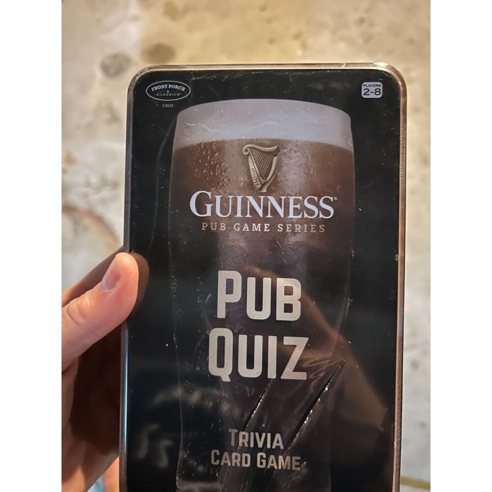 Guinness Pub Quiz Trivia Card Game — sealed